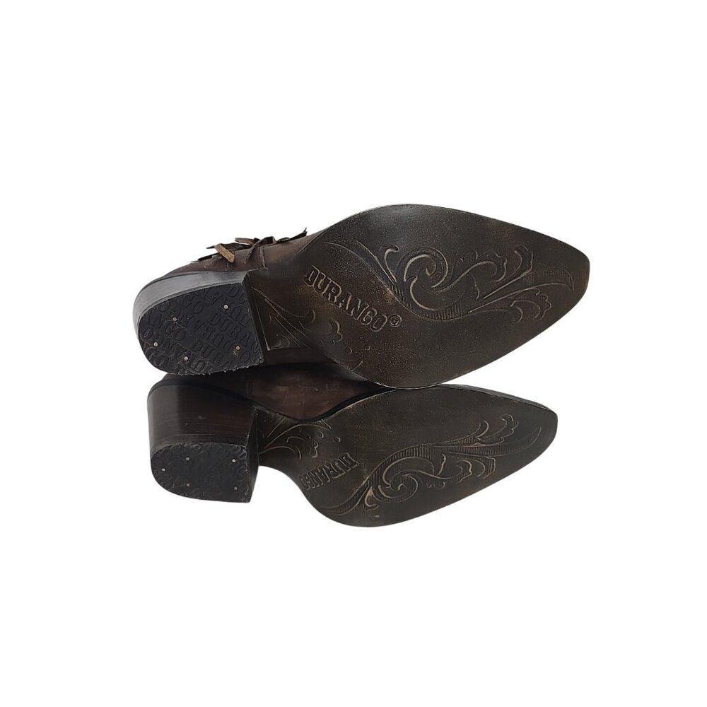 Crush By Durango Women's DRD0430 Bootie Western Boot Roasted Pecan Size 6.5M - Picture 8 of 8